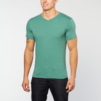 Pima Cotton V-Neck // Green (XL)