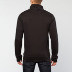 Cowl Neck Sweatshirt // Black (XL)