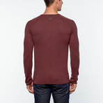 Marco Wool + Cashmere Pullover Sweater // Dark Red (M)