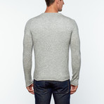 Wool Blend V-Neck Cardigan // Grey (2XL)