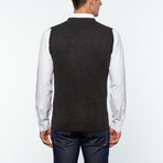 Cashmere Captain Sweater Vest // Anthracite (S)