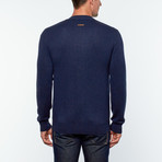 Jhonson Cashmere V-Neck Cardigan // Navy Blue (M)