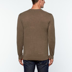 Cashmere V-Neck Sweater // Mink (XL)