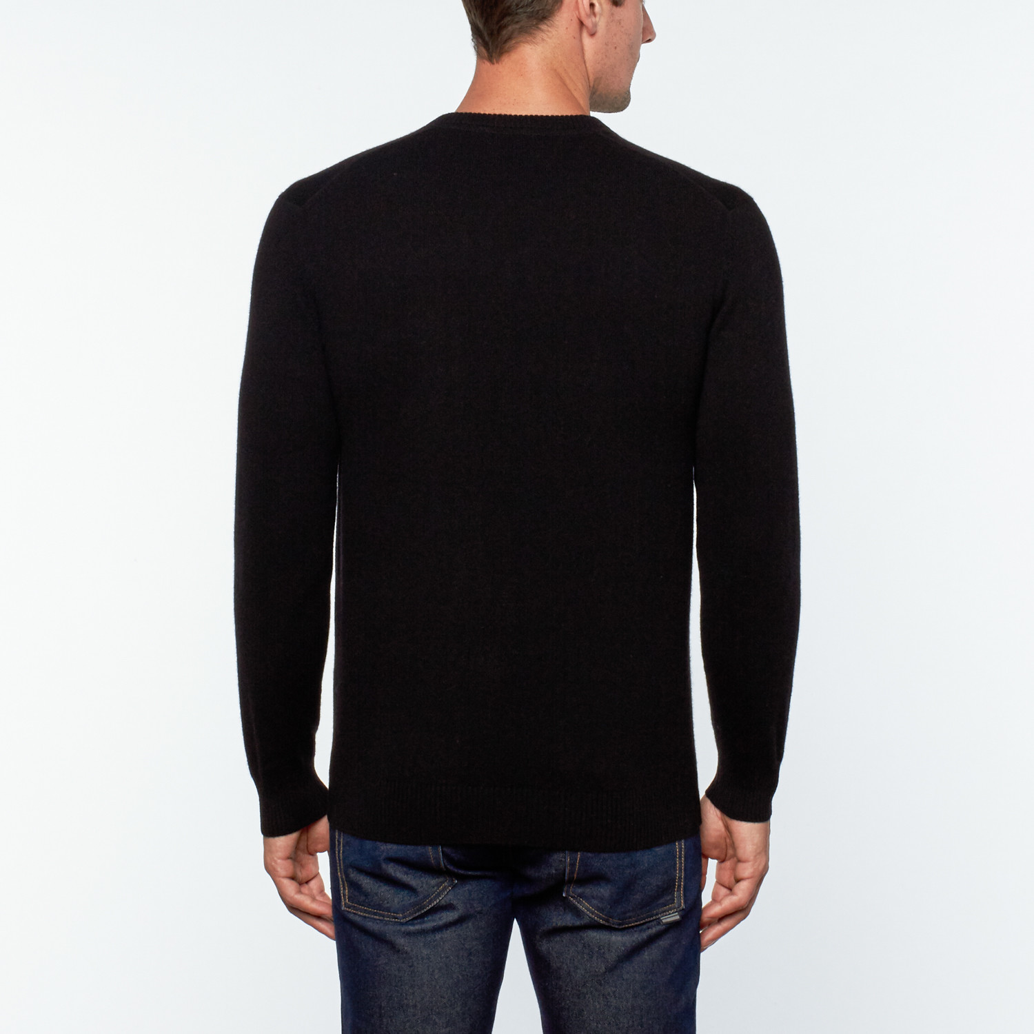 Cashmere V-Neck Sweater // Black (S) - Silk and Cashmere Clothing ...