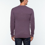 Cashmere V-Neck Sweater // Plum (L)