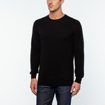 Cashmere Crew Neck Sweater // Black (S)