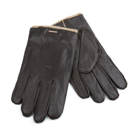 Leather Gloves // Dark Brown (M)