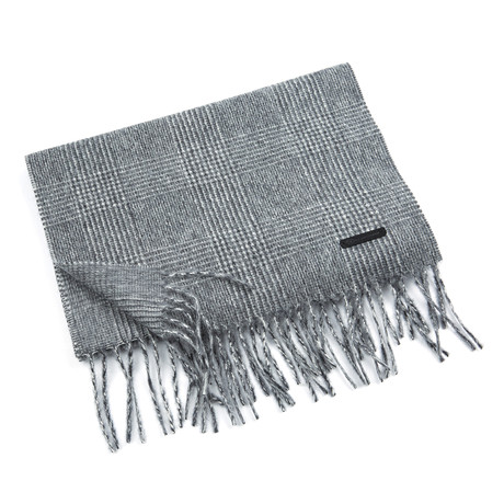 Patrick Cashmere Scarf // Anthracite Check