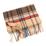 Patrick Cashmere Scarf // Brown Plaid