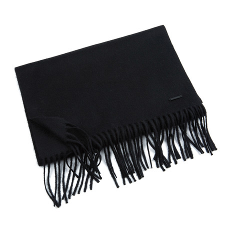 Patrick Cashmere Single Scarf // Black