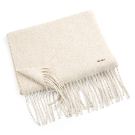 Patrick Cashmere Single Scarf // Greige