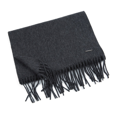 Patrick Cashmere Single Scarf // Anthracite