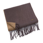 Patrick Cashmere Double Scarf // Camel + Brown