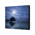 Moon Over Canon Beach (18"W x 18"H x 2"D)