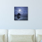 Moon Over Canon Beach (18"W x 18"H x 2"D)