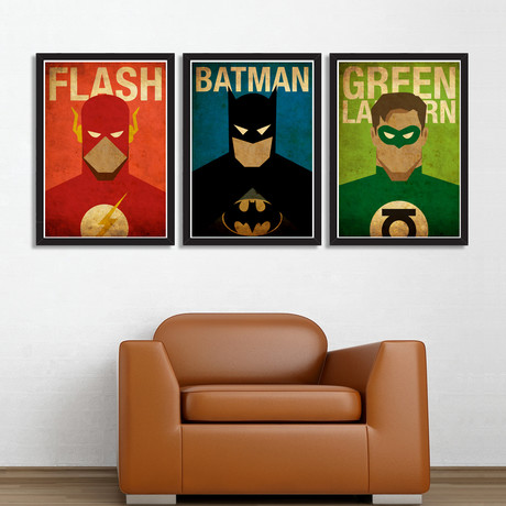 Superheroes // Set of 3 Posters