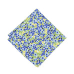 Bouquet Pocket Square // Blue