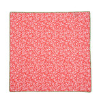 Vines Pocket Square // Red