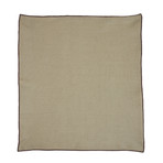 Pocket Square // Tan + Brown