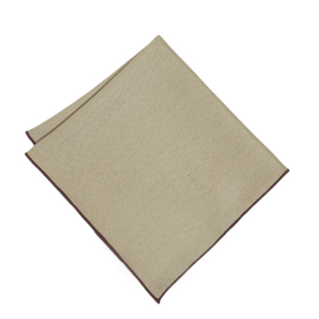 Pocket Square // Tan + Brown