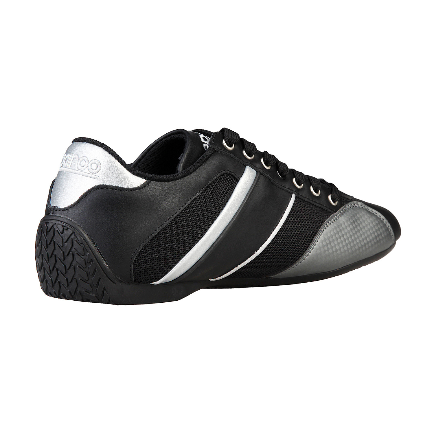 Time Leather Sneaker // Black + Grey (Euro: 39) - Sparco - Touch of Modern