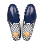 Penny Loafer // Blue + White (Euro: 40)