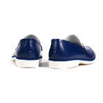 Penny Loafer // Blue + White (Euro: 40)