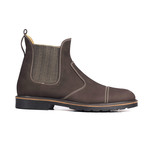 Nubuck Cap-Toe Chelsea Boot // Brown (Euro: 40)