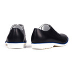 Perforated Oxford // Navy Blue + White (Euro: 42)