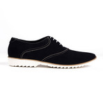 Split Leather Stitched Oxford // Black (Euro: 40)