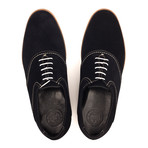 Split Leather Stitched Oxford // Black (Euro: 42)