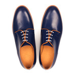 Contrast Derby // Navy Blue + Orange (Euro: 40)