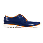 Contrast Derby // Navy Blue + Orange (Euro: 40)