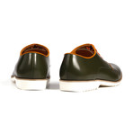 Contrast Derby // Dark Green + Orange (Euro: 41)