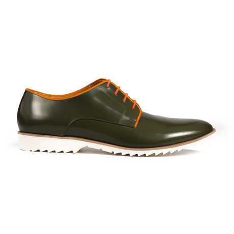 Contrast Derby // Dark Green + Orange (Euro: 40)