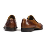 Medallion Wingtip Slip-On // Brown (Euro: 43)