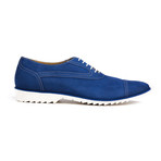 Nubuck Cap-Toe Oxford // Blue + White (Euro: 42)