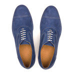 Nubuck Cap-Toe Oxford // Blue + White (Euro: 42)