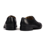 Perforated Cap-Toe Derby // Black (Euro: 45)