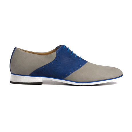 Nubuck Two Tone Oxford // Grey +Blue (Euro: 40)