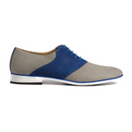 Nubuck Two Tone Oxford // Grey +Blue (Euro: 41)