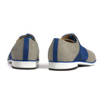 Nubuck Two Tone Oxford // Grey +Blue (Euro: 42)