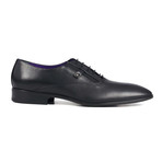 Perforated Contrast Interior Oxford // Black + Purple (Euro: 45)