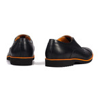 Cap-Toe Slip-On // Black + Orange (Euro: 46)