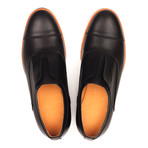 Cap-Toe Slip-On // Black + Orange (Euro: 46)