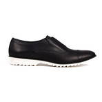 Cap-Toe Slip-On // Black + White (Euro: 41)