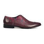 Oxford Brogue // Maroon Plaid (Euro: 44)