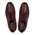 Oxford Brogue // Maroon Plaid (Euro: 44)