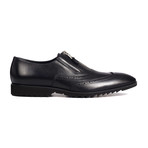 Zippered Brogue // Black (Euro: 44)