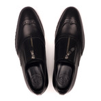 Zippered Brogue // Black (Euro: 44)